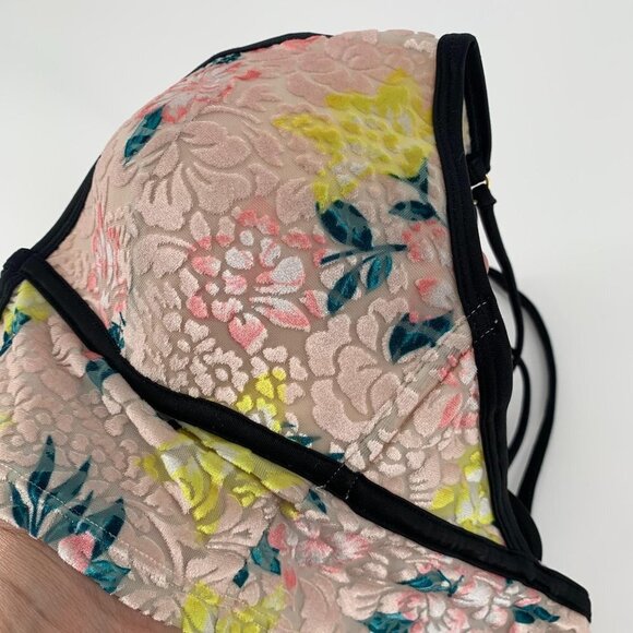 PINK Victoria's Secret Devoré Burnout Velvet Bralette‎ - Picture 6 of 8